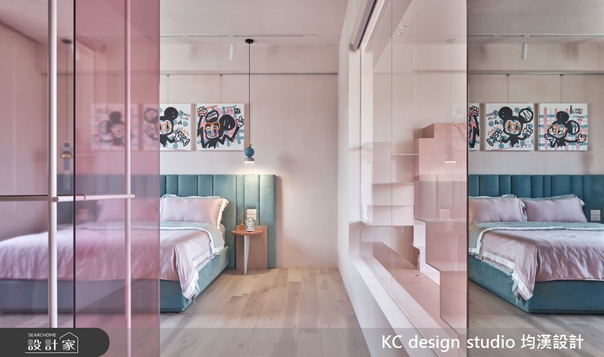 新成屋(5年以下)＿奢華風臥室案例圖片＿KC design studio 均漢設計＿KC_32粉紅貓屋之13