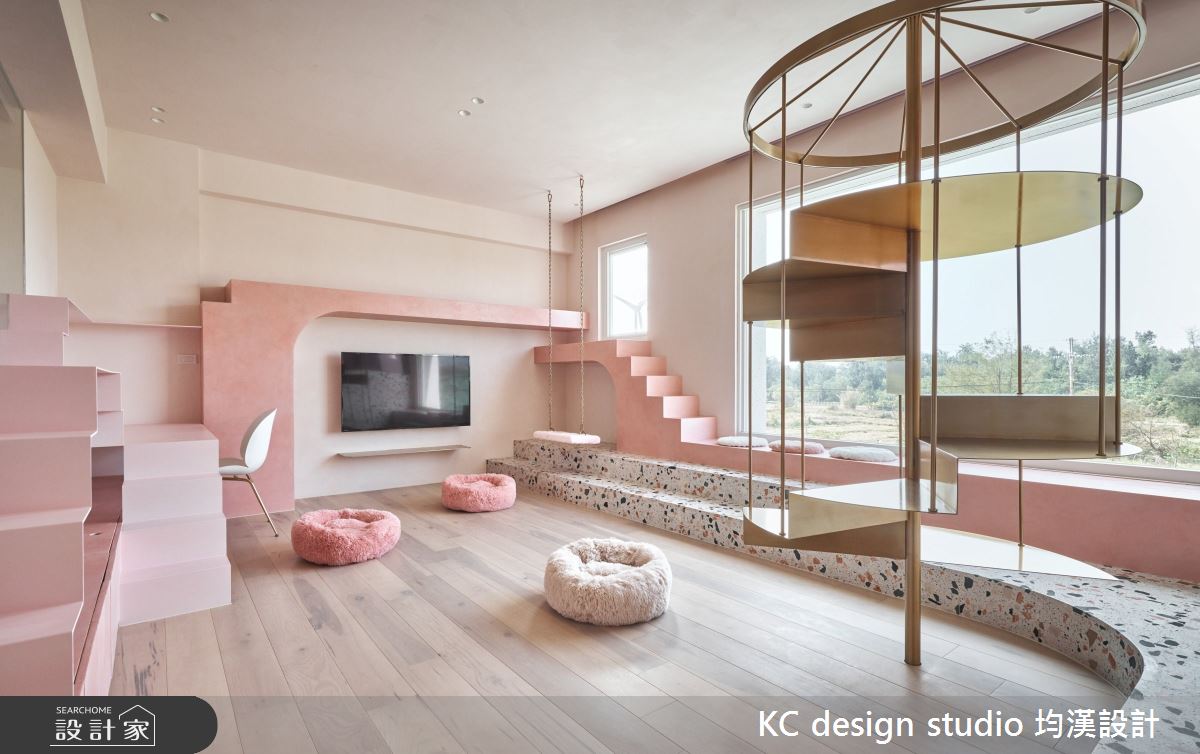 新成屋(5年以下)＿奢華風多功能室案例圖片＿KC design studio 均漢設計＿KC_32粉紅貓屋之18