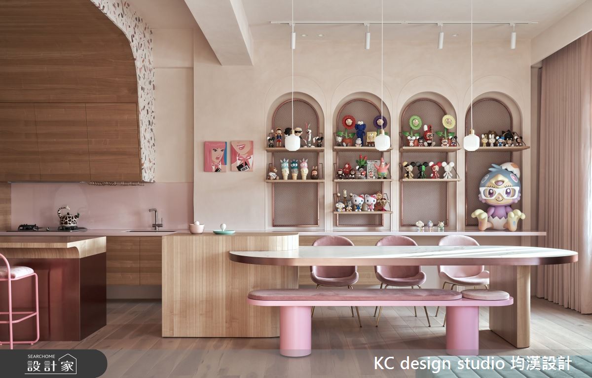 新成屋(5年以下)＿奢華風餐廳案例圖片＿KC design studio 均漢設計＿KC_32粉紅貓屋之8