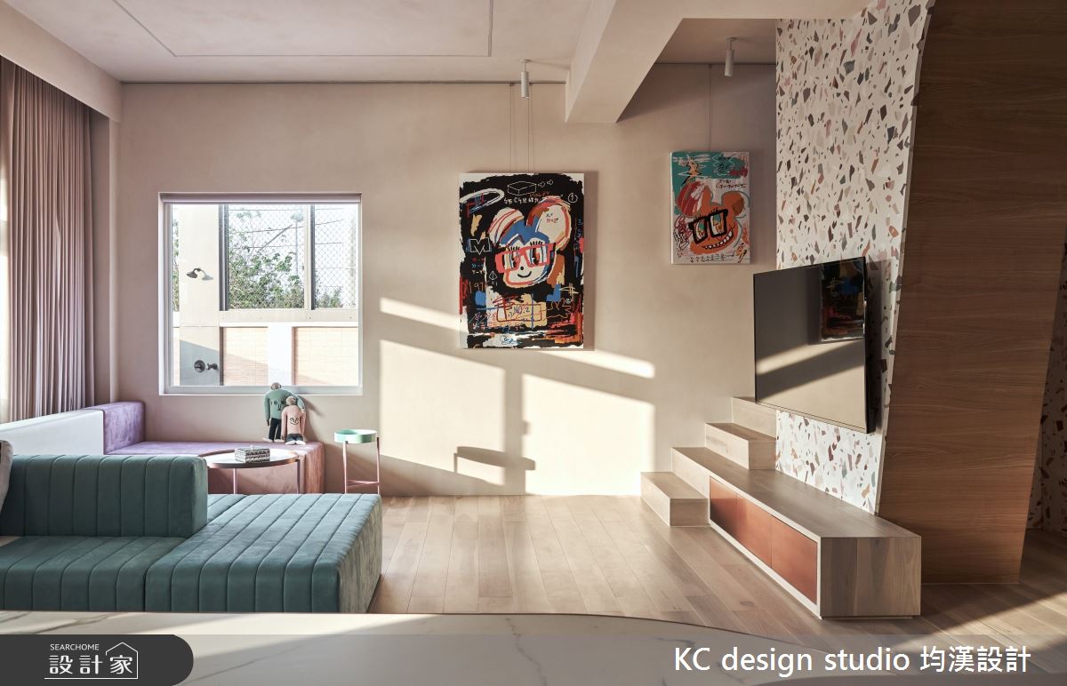 新成屋(5年以下)＿奢華風客廳案例圖片＿KC design studio 均漢設計＿KC_32粉紅貓屋之2