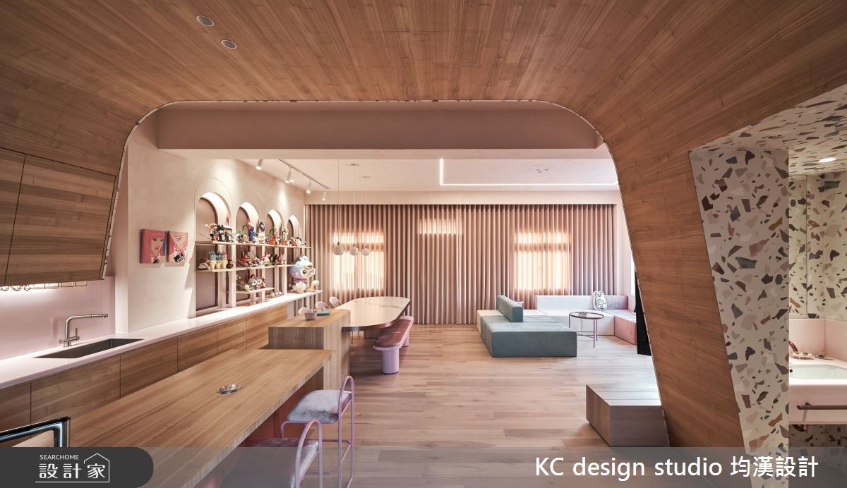 新成屋(5年以下)＿奢華風客廳案例圖片＿KC design studio 均漢設計＿KC_32粉紅貓屋之6