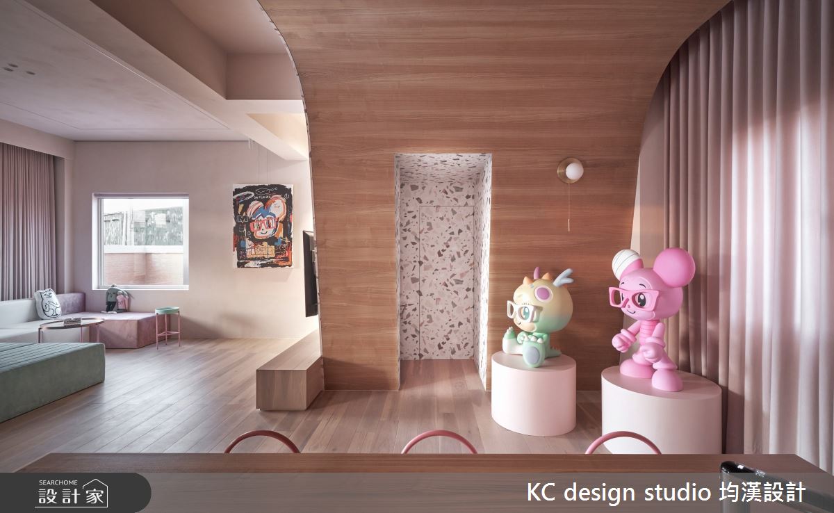 新成屋(5年以下)＿奢華風客廳案例圖片＿KC design studio 均漢設計＿KC_32粉紅貓屋之4