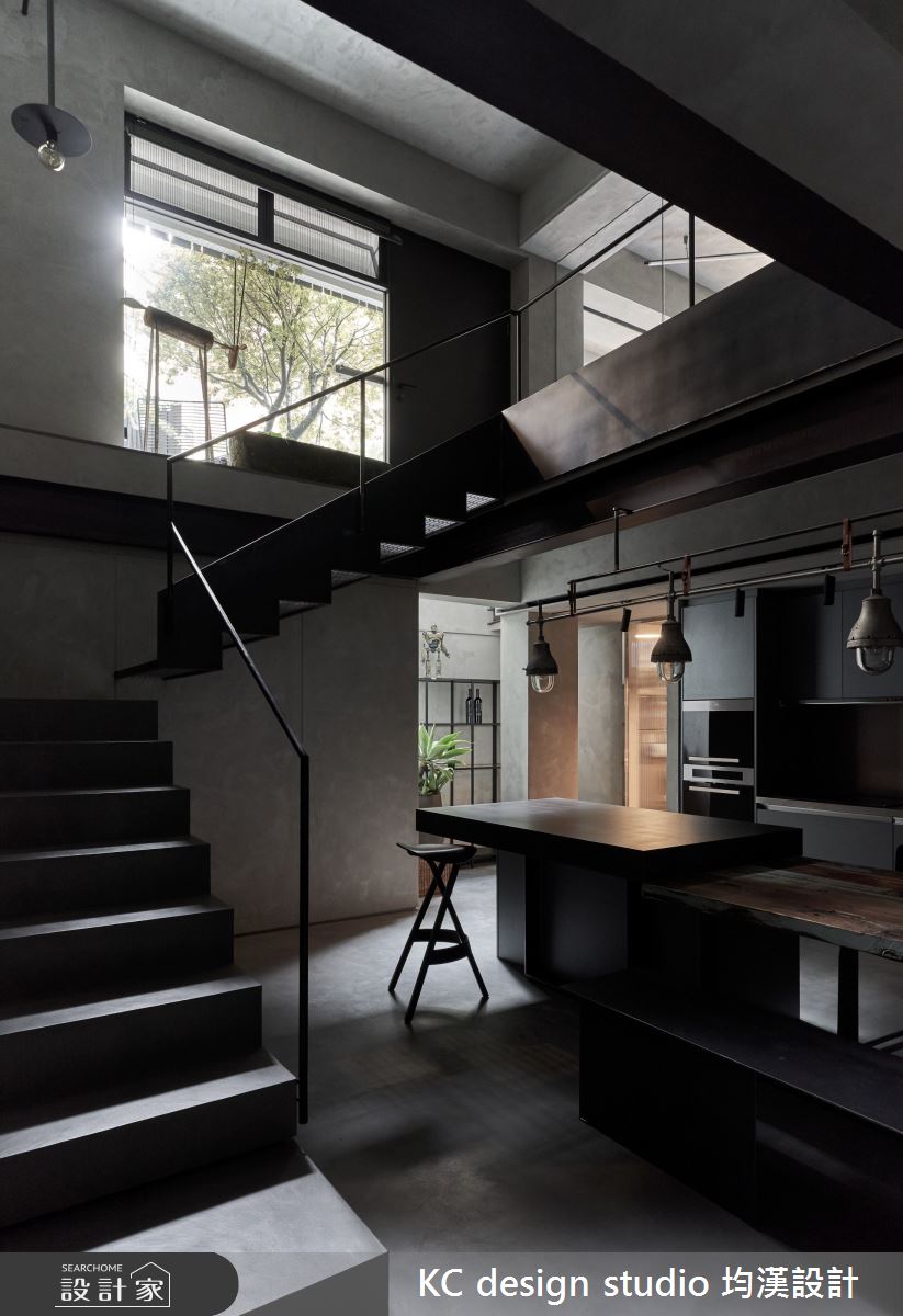 70坪老屋(50年以上)＿現代風餐廳樓梯案例圖片＿KC design studio 均漢設計＿KC_36士東許宅之7
