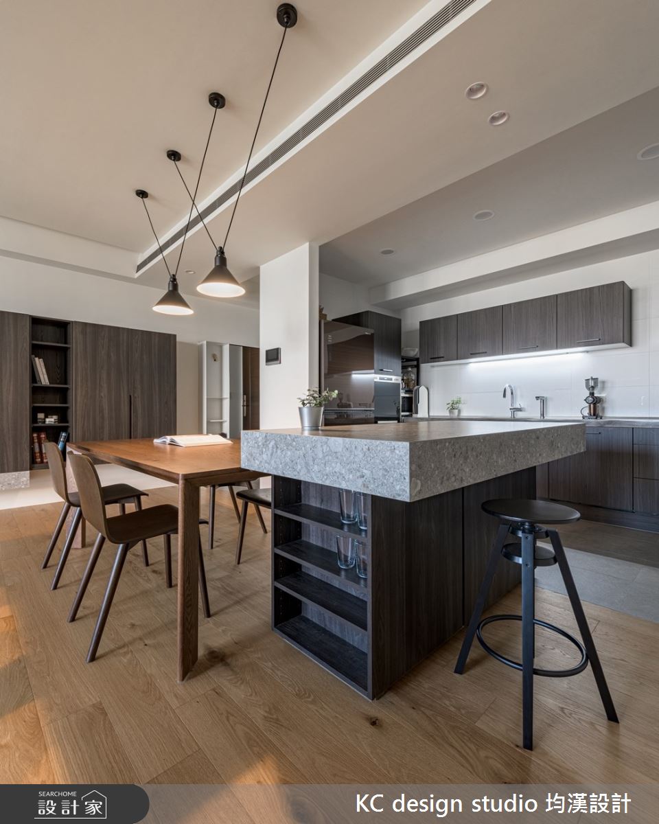 新成屋(5年以下)＿現代風餐廳廚房中島案例圖片＿KC design studio 均漢設計＿KC_39中壢許宅之2