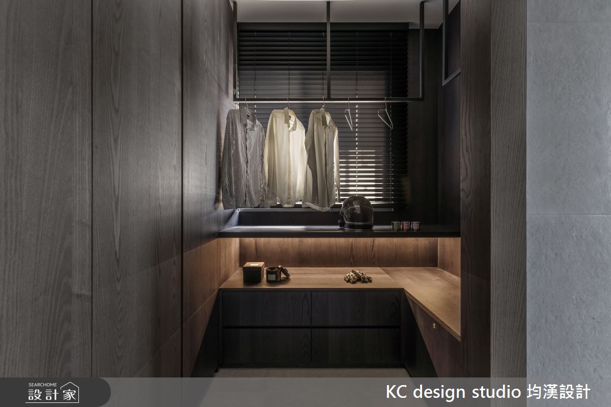 32坪新成屋(5年以下)＿簡約風更衣間案例圖片＿KC design studio 均漢設計＿KC_44台中何宅之17