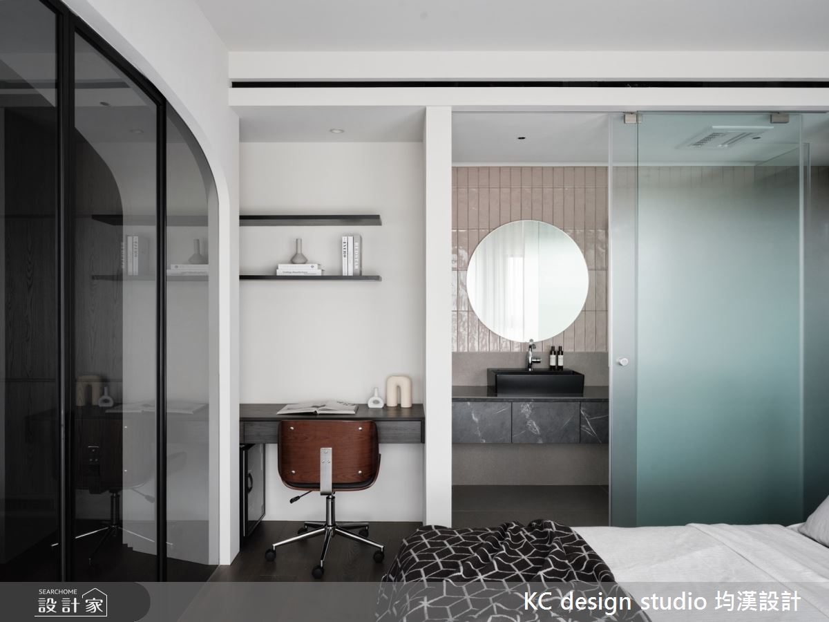 12坪毛胚屋＿輕工業風臥室浴室案例圖片＿KC design studio 均漢設計＿KC_50敦南S宅之3