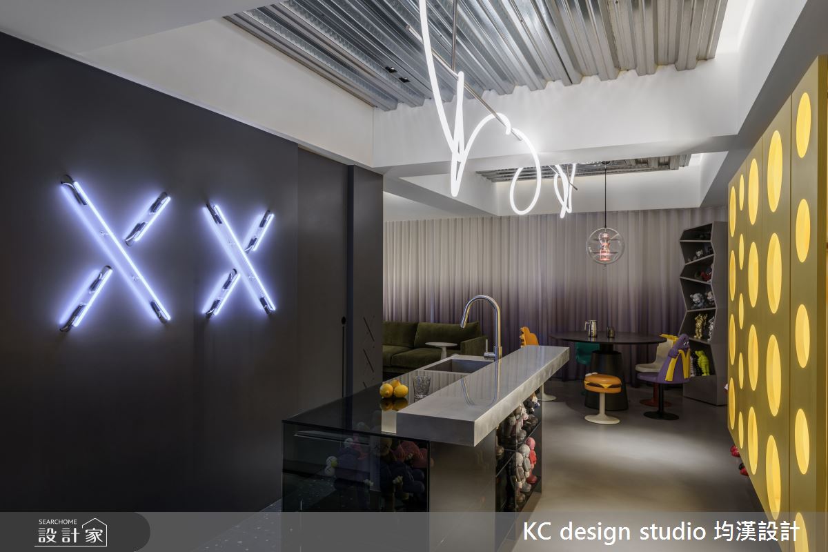 21坪毛胚屋＿混搭風客廳餐廳中島案例圖片＿KC design studio 均漢設計＿KC_52桃園林宅之1