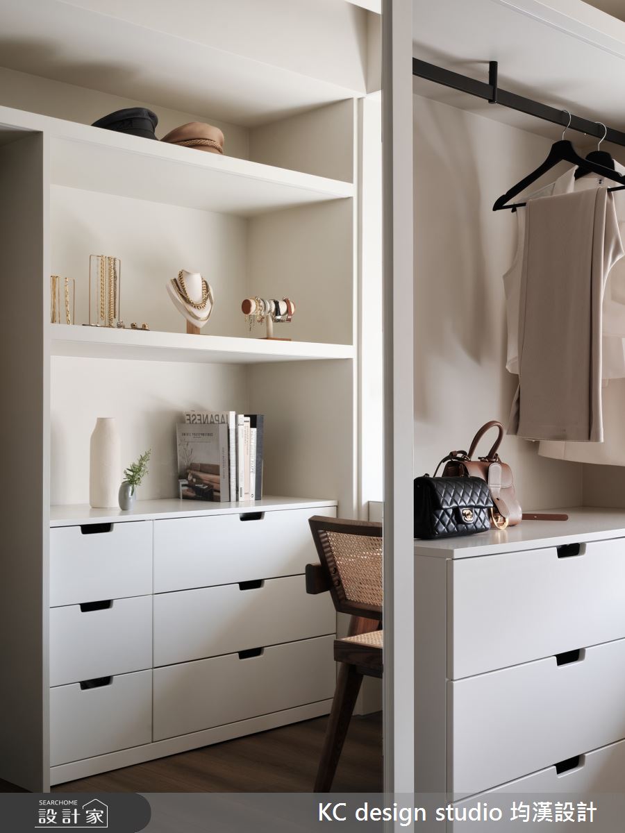 22坪中古屋(5~15年)＿北歐風更衣間案例圖片＿KC design studio 均漢設計＿KC_53大直黃宅之9