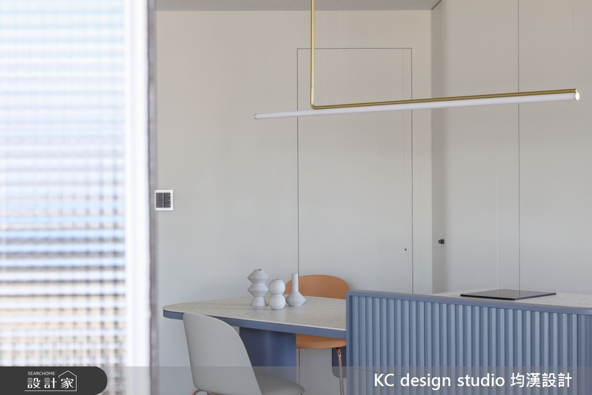 20坪新成屋(5年以下)＿簡約北歐風餐廳中島案例圖片＿KC design studio 均漢設計＿KC_54南港曾宅之5