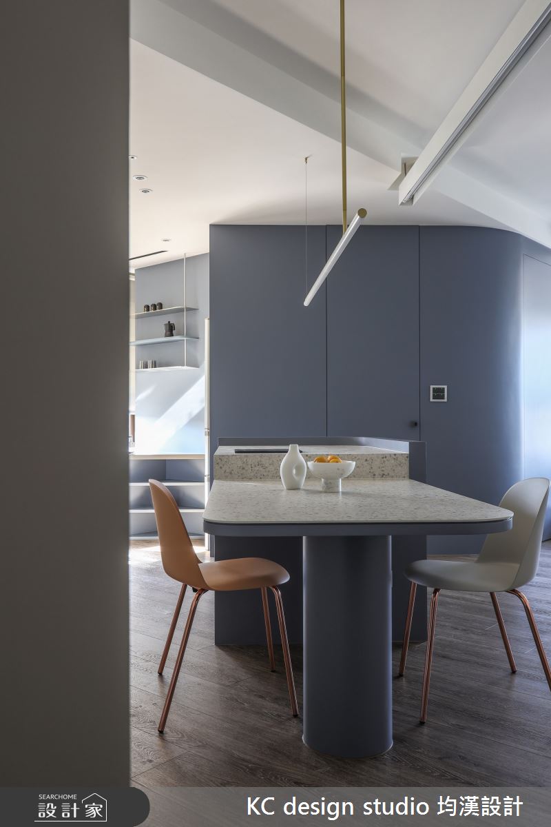 20坪新成屋(5年以下)＿簡約北歐風餐廳中島案例圖片＿KC design studio 均漢設計＿KC_54南港曾宅之7