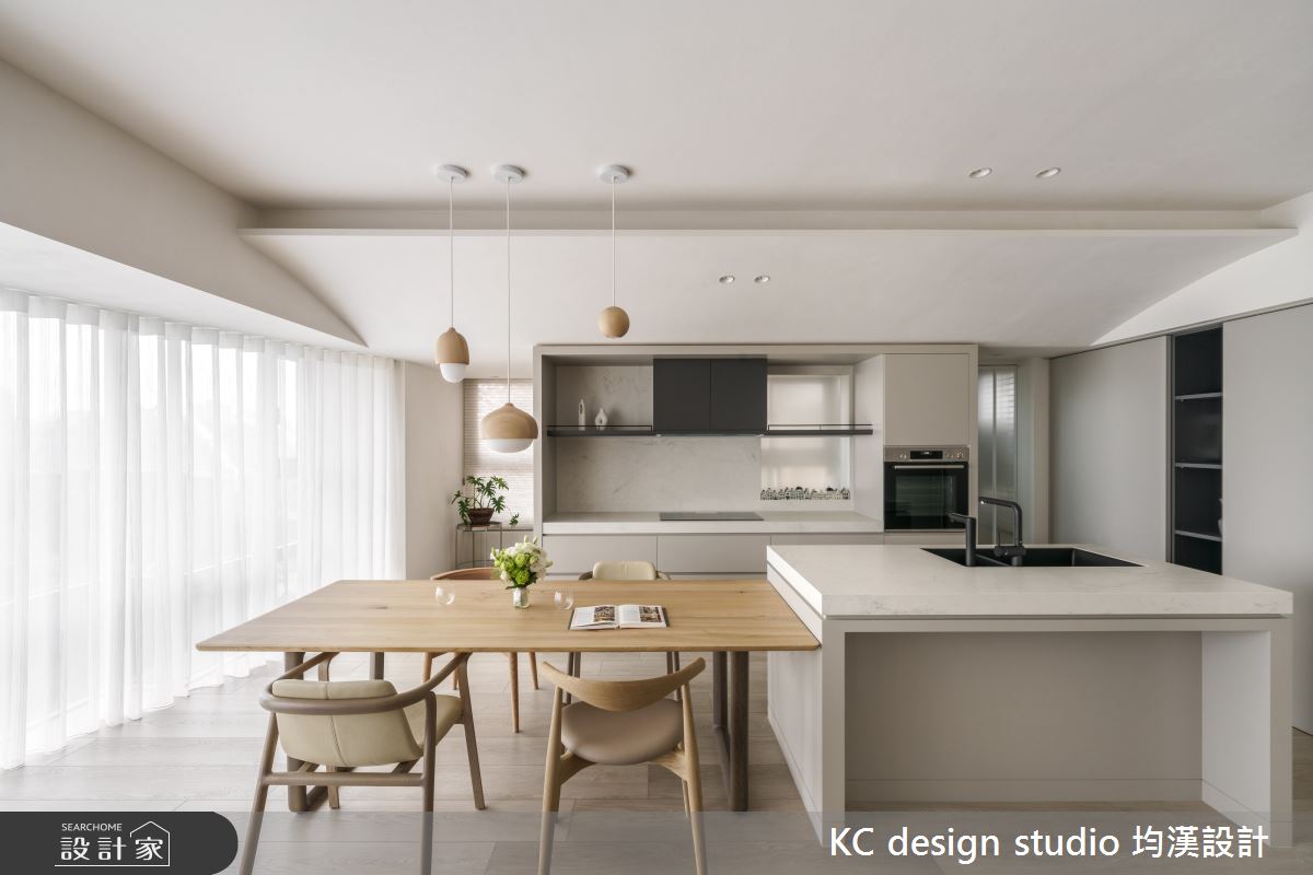 27坪中古屋(5~15年)＿現代北歐風餐廳廚房中島案例圖片＿KC design studio 均漢設計＿KC_56永和陳宅之5