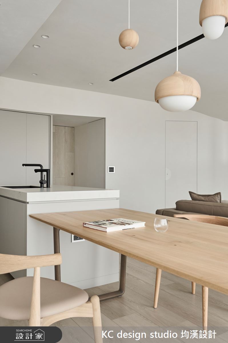 27坪中古屋(5~15年)＿現代北歐風餐廳中島案例圖片＿KC design studio 均漢設計＿KC_56永和陳宅之7