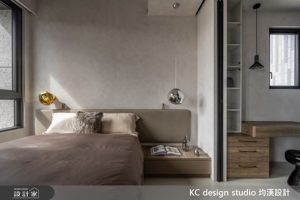 14坪預售屋＿混搭風臥室更衣間案例圖片＿KC design studio 均漢設計＿KC_61南港江宅之12