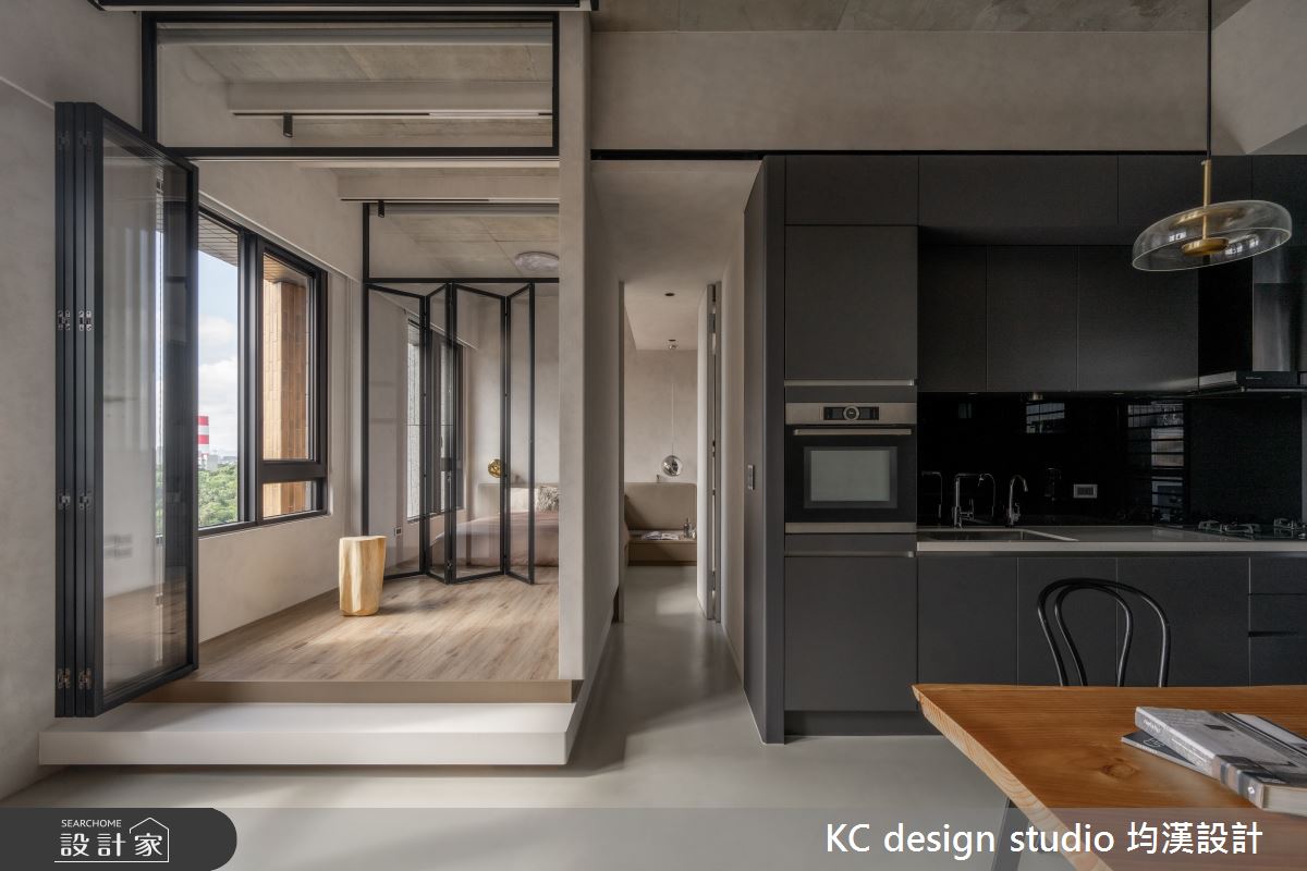 14坪預售屋＿混搭風客廳餐廳廚房臥室走廊多功能室案例圖片＿KC design studio 均漢設計＿KC_61南港江宅之20