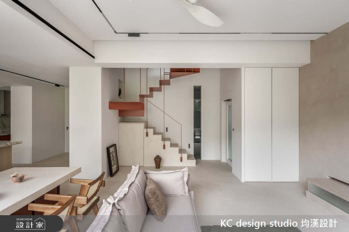 70坪老屋(16~30年)＿簡約風客廳餐廳樓梯案例圖片＿KC design studio 均漢設計＿KC_64林口朱宅之11