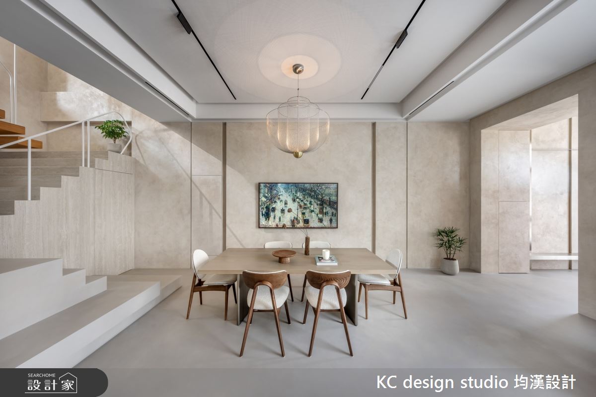 100坪新古屋(10年以下)＿現代風餐廳樓梯案例圖片＿KC design studio 均漢設計＿KC_65新竹呂宅之5