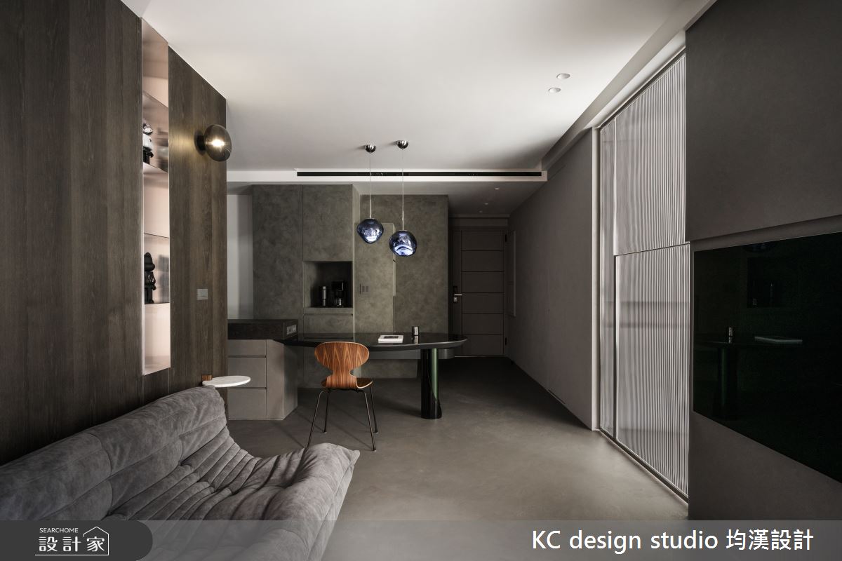 17坪預售屋＿混搭風玄關客廳餐廳中島案例圖片＿KC design studio 均漢設計＿KC_66新莊楊宅之3