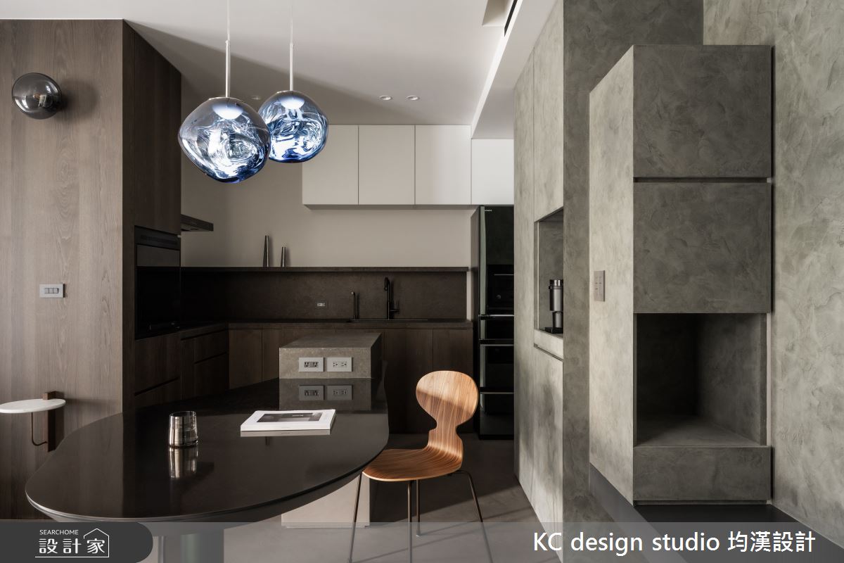17坪預售屋＿混搭風餐廳廚房中島案例圖片＿KC design studio 均漢設計＿KC_66新莊楊宅之1