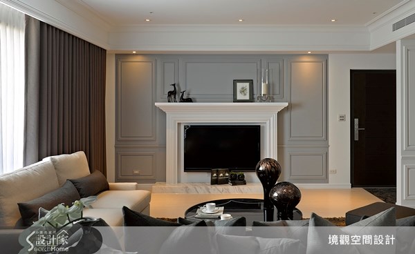 45坪老屋(16~30年)＿新古典客廳案例圖片＿境觀空間設計＿境觀_02之4