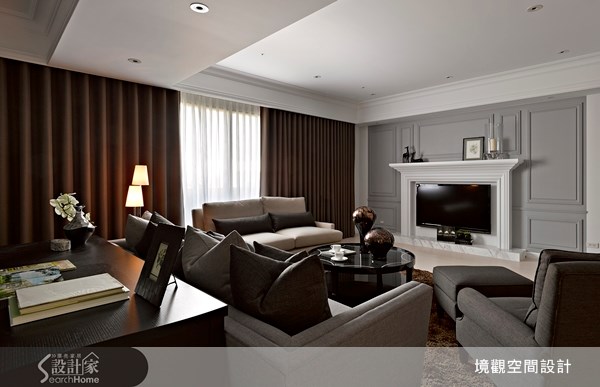 45坪老屋(16~30年)＿新古典客廳案例圖片＿境觀空間設計＿境觀_02之2