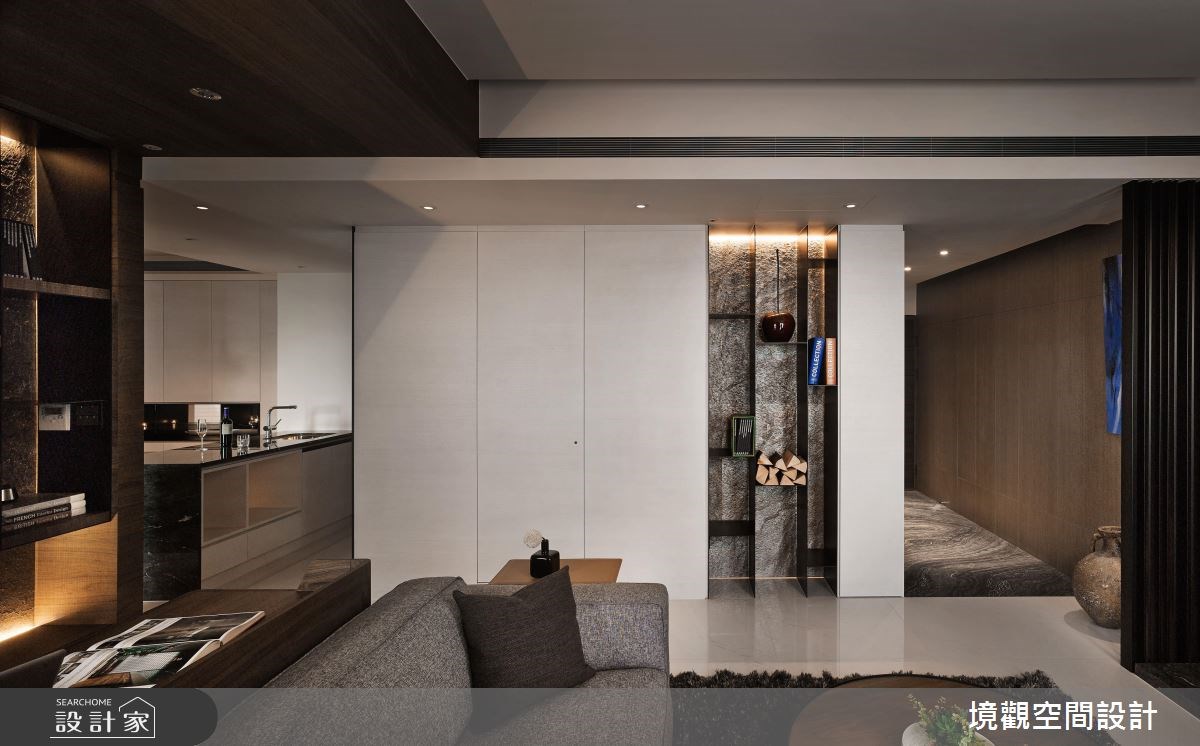 28坪新成屋(5年以下)＿現代風玄關客廳廚房案例圖片＿境觀空間設計＿境觀_10之3