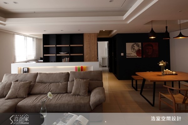 40坪新成屋(5年以下)＿北歐風客廳案例圖片＿浩室設計＿浩室_05之3