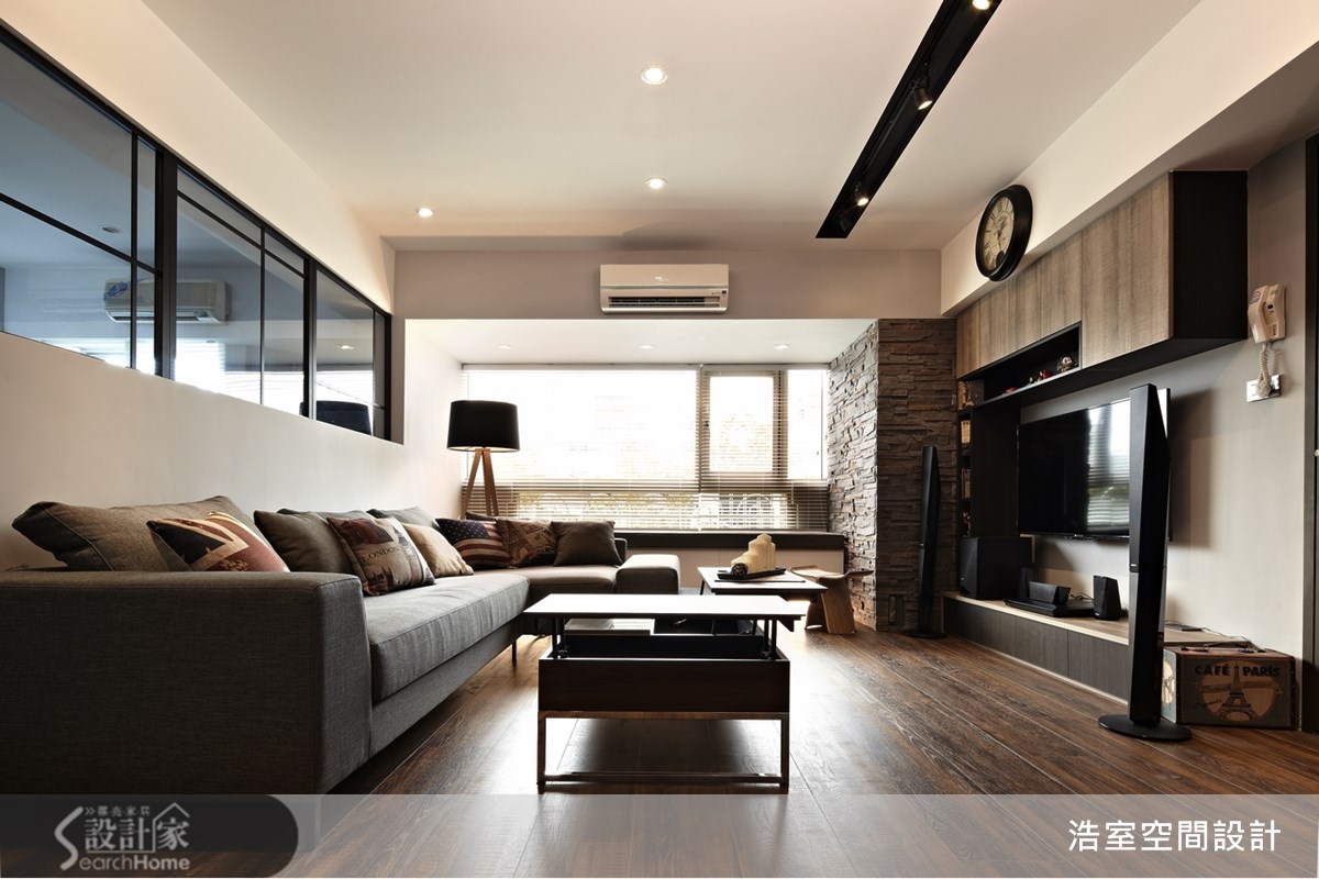 25坪新成屋(5年以下)＿現代風客廳案例圖片＿浩室設計＿浩室_09之5
