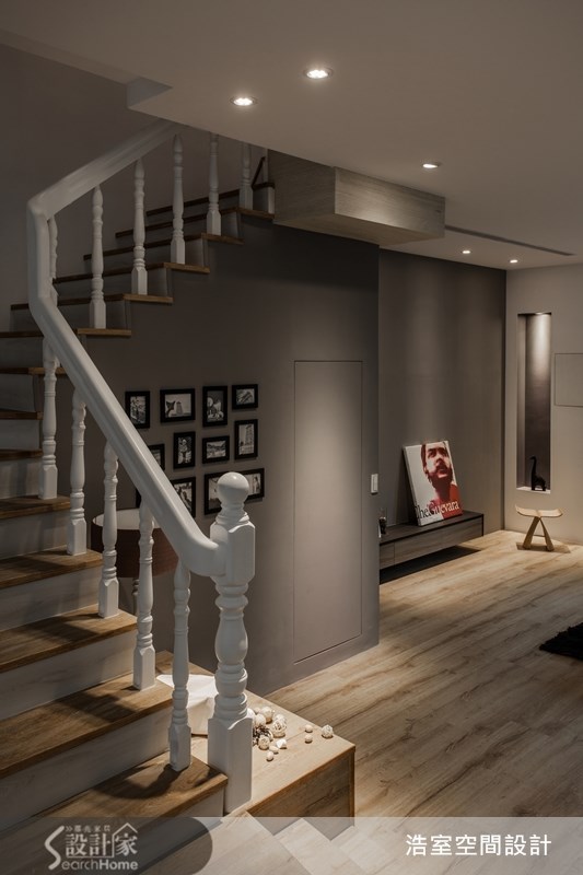 70坪老屋(16~30年)＿混搭風樓梯案例圖片＿浩室設計＿浩室_美人心計之9