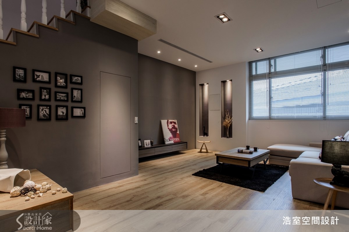 70坪老屋(16~30年)＿混搭風客廳案例圖片＿浩室設計＿浩室_美人心計之5