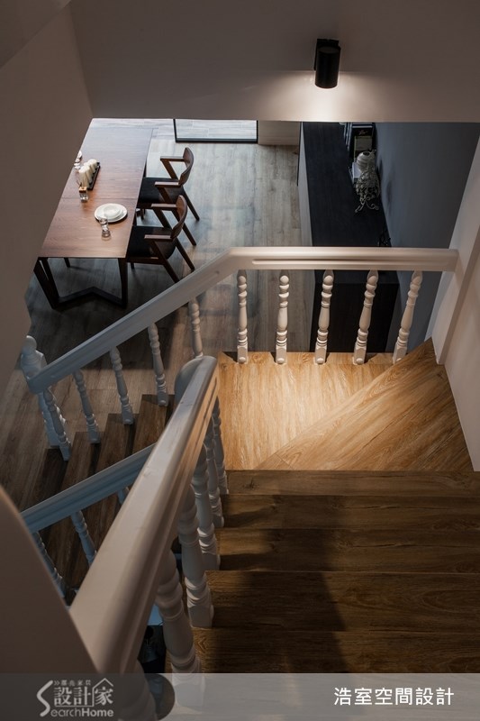 70坪老屋(16~30年)＿混搭風樓梯案例圖片＿浩室設計＿浩室_美人心計之10