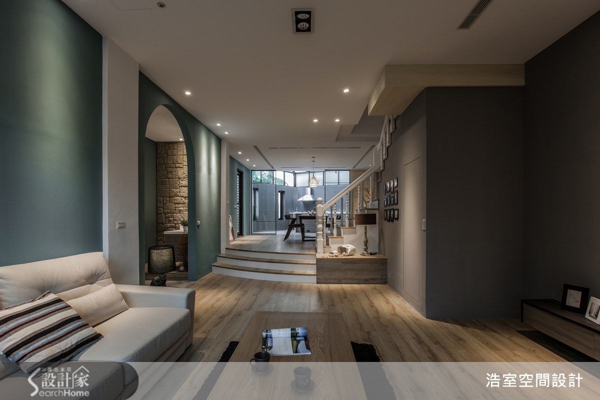 70坪老屋(16~30年)＿混搭風客廳案例圖片＿浩室設計＿浩室_美人心計之3