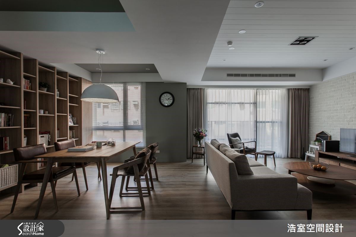 25坪新成屋(5年以下)＿現代風客廳案例圖片＿浩室設計＿浩室_雅韻靜居 純粹空間之1