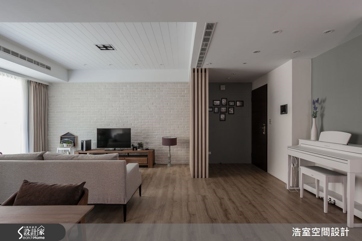 25坪新成屋(5年以下)＿現代風客廳案例圖片＿浩室設計＿浩室_雅韻靜居 純粹空間之2