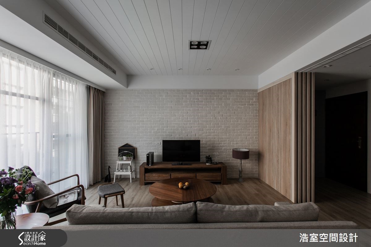 25坪新成屋(5年以下)＿現代風客廳案例圖片＿浩室設計＿浩室_雅韻靜居 純粹空間之3