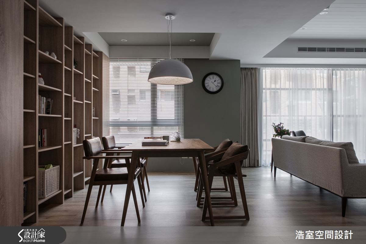 25坪新成屋(5年以下)＿現代風書房案例圖片＿浩室設計＿浩室_雅韻靜居 純粹空間之4