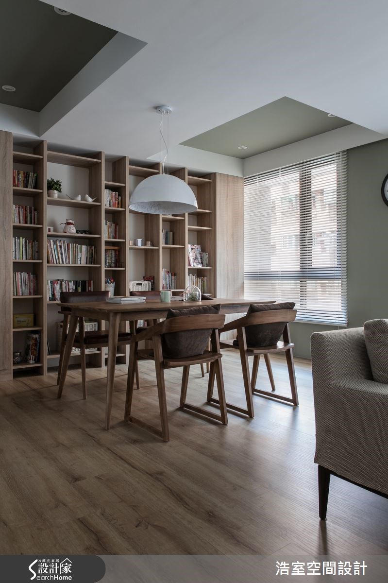 25坪新成屋(5年以下)＿現代風書房案例圖片＿浩室設計＿浩室_雅韻靜居 純粹空間之5