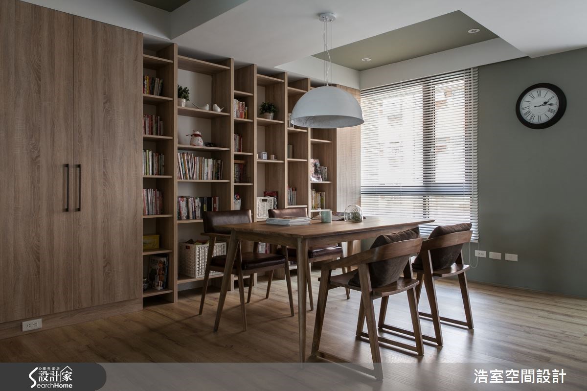 25坪新成屋(5年以下)＿現代風書房案例圖片＿浩室設計＿浩室_雅韻靜居 純粹空間之6
