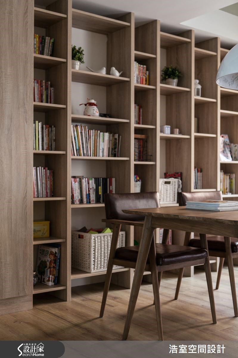 25坪新成屋(5年以下)＿現代風書房案例圖片＿浩室設計＿浩室_雅韻靜居 純粹空間之7