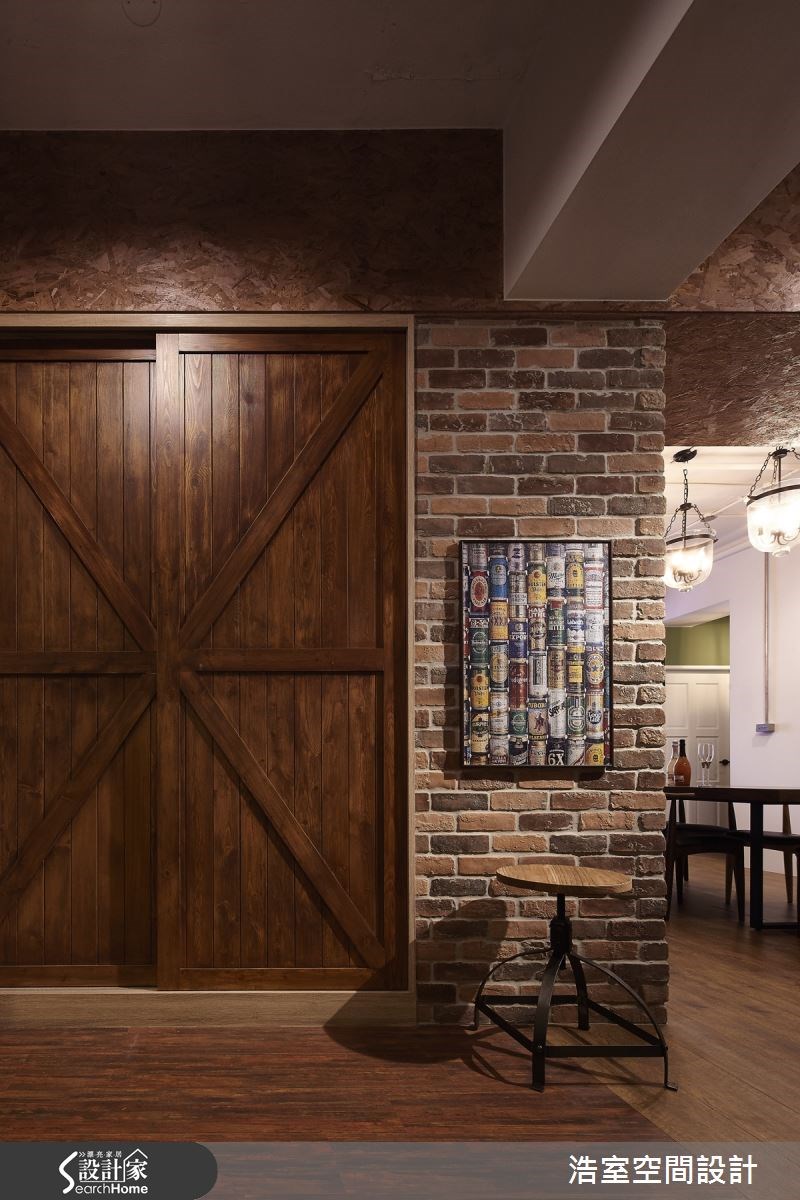 25坪新成屋(5年以下)＿工業風玄關案例圖片＿浩室設計＿浩室_15之2