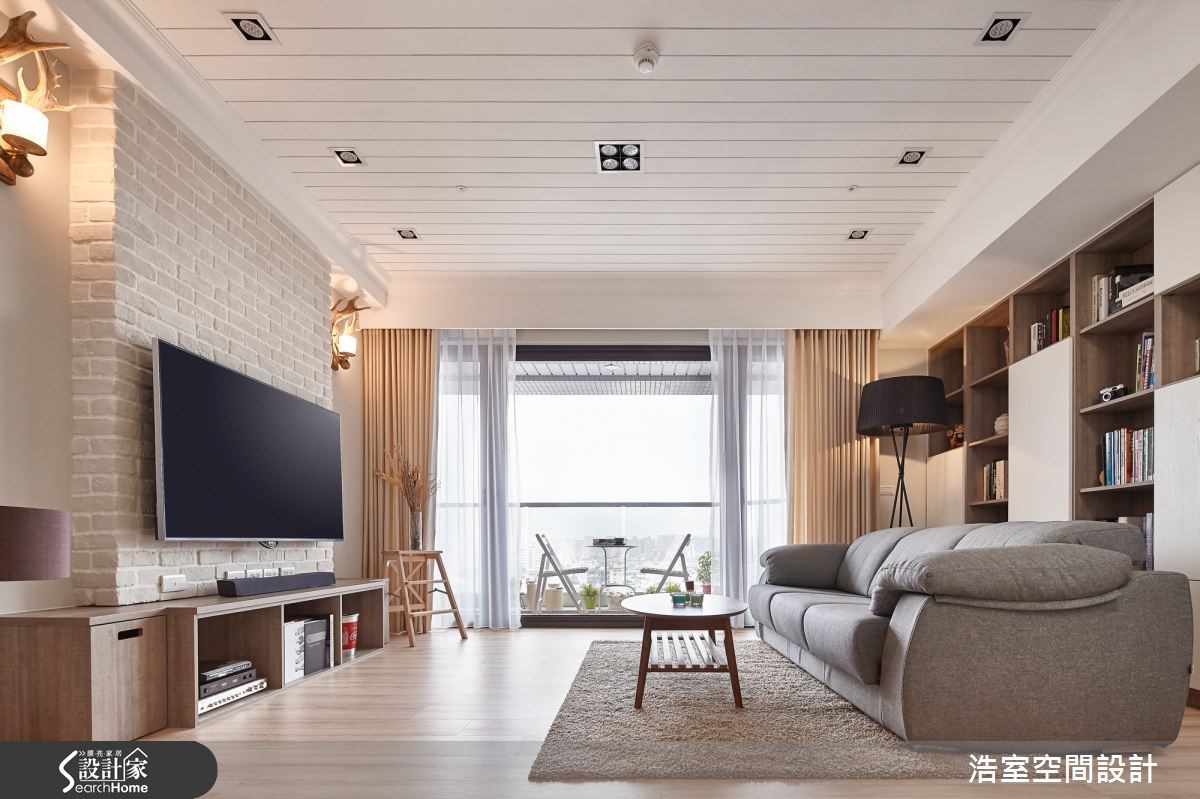 35坪新成屋(5年以下)＿北歐風客廳案例圖片＿浩室設計＿浩室_純白境界 白色領域之3