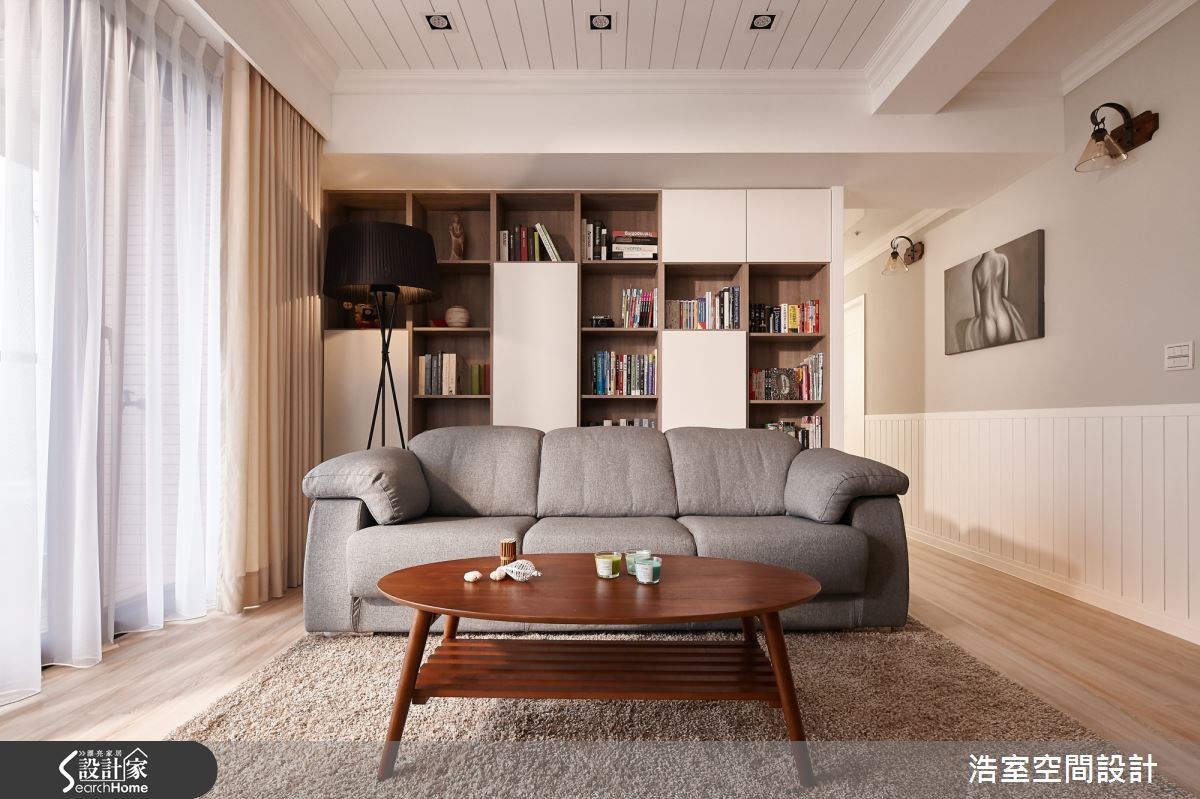 35坪新成屋(5年以下)＿北歐風客廳案例圖片＿浩室設計＿浩室_純白境界 白色領域之4