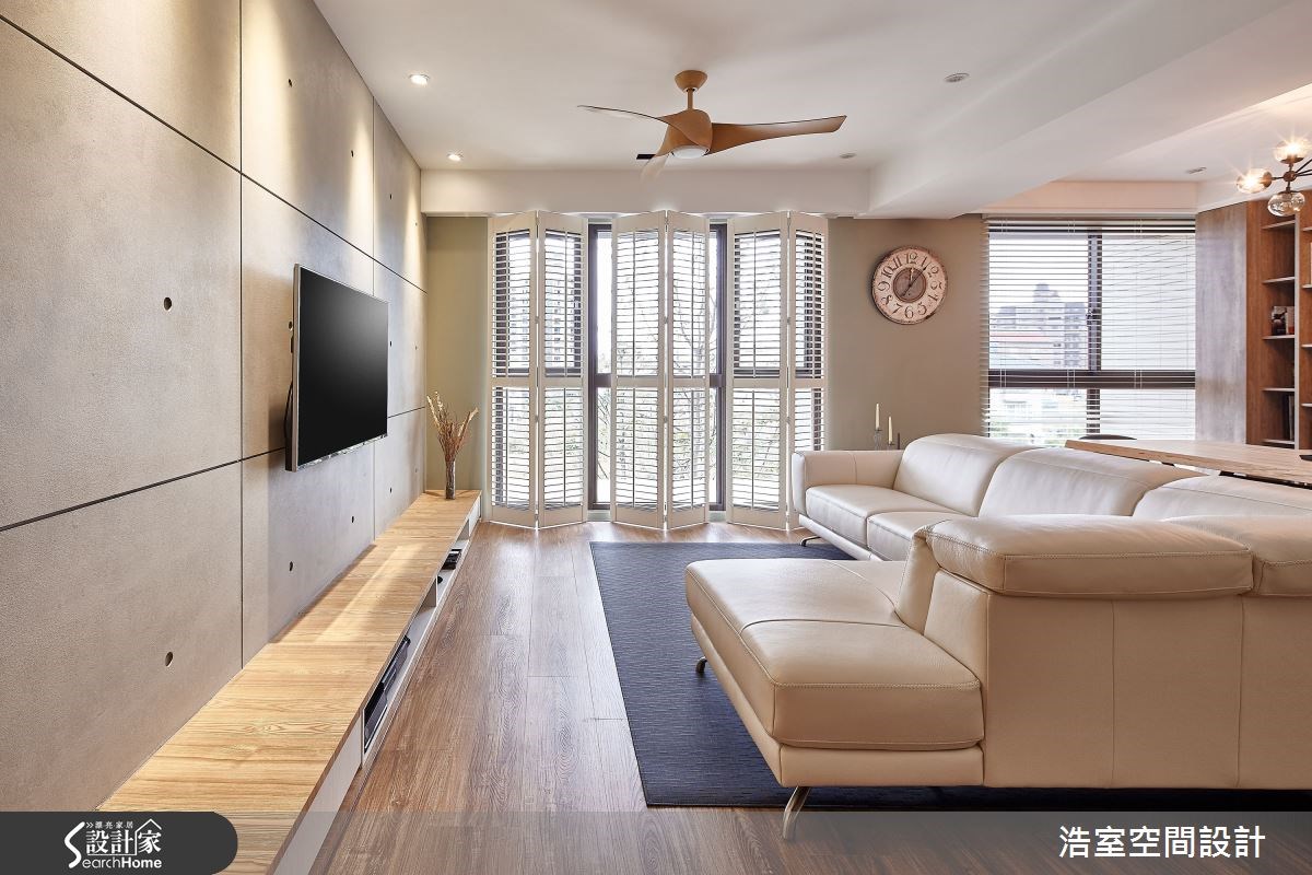 40坪新成屋(5年以下)＿北歐風客廳案例圖片＿浩室設計＿浩室_光影‧魅麗之3