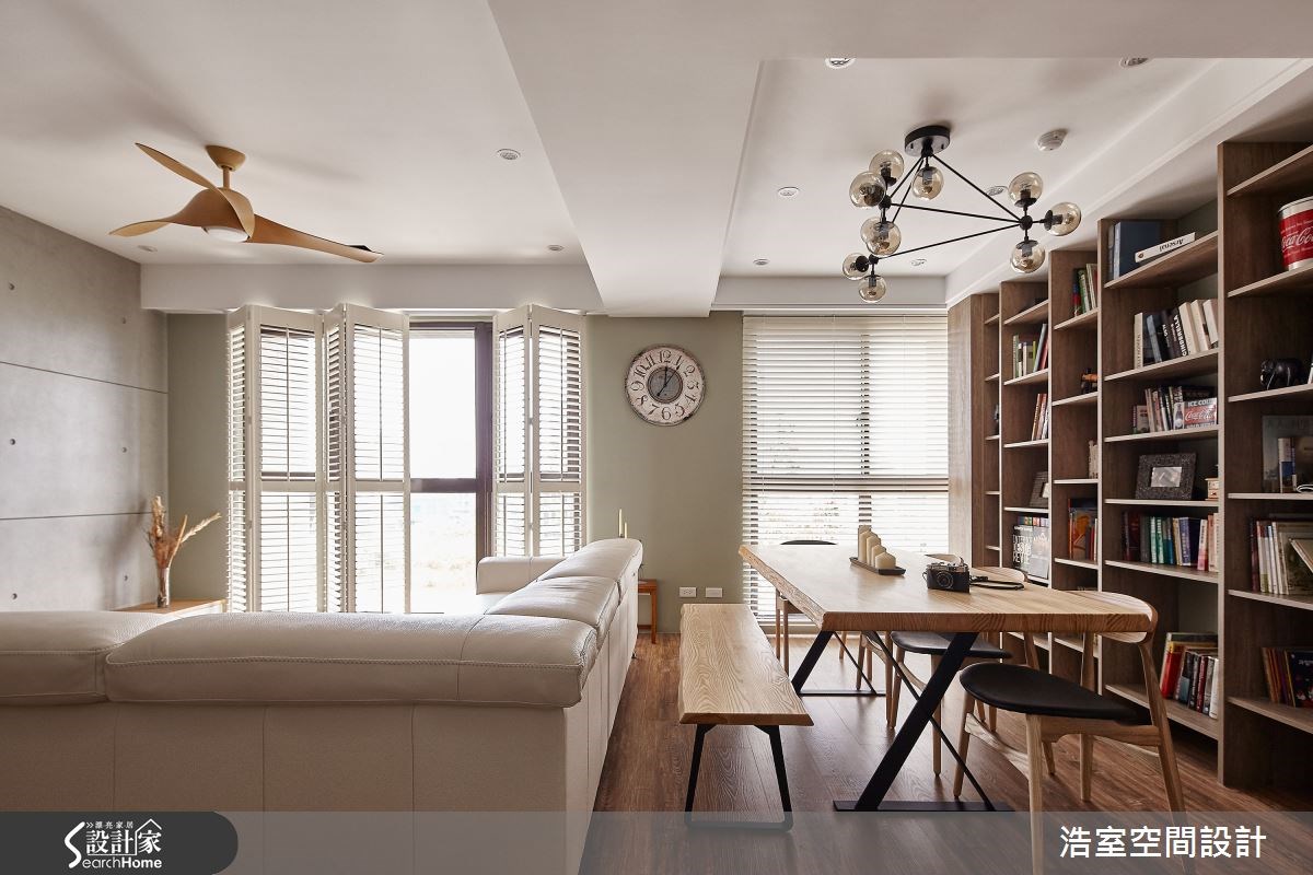 40坪新成屋(5年以下)＿北歐風客廳案例圖片＿浩室設計＿浩室_光影‧魅麗之7