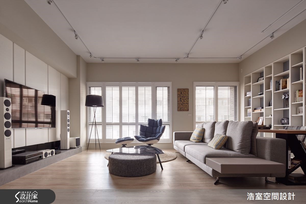 30坪新成屋(5年以下)＿北歐風客廳案例圖片＿浩室設計＿浩室_簡約之味之3