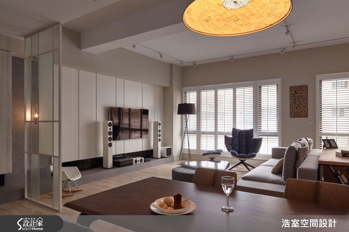 30坪新成屋(5年以下)＿北歐風客廳案例圖片＿浩室設計＿浩室_簡約之味之4