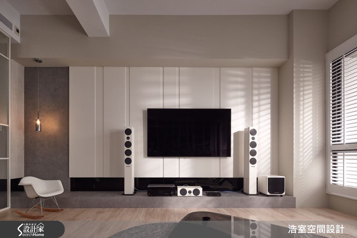 30坪新成屋(5年以下)＿北歐風客廳案例圖片＿浩室設計＿浩室_簡約之味之5