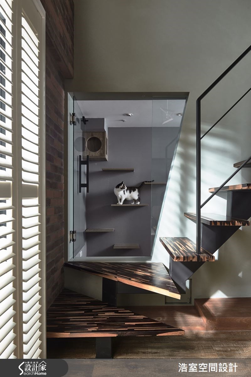40坪老屋(16~30年)＿工業風樓梯案例圖片＿浩室設計＿浩室_19之8