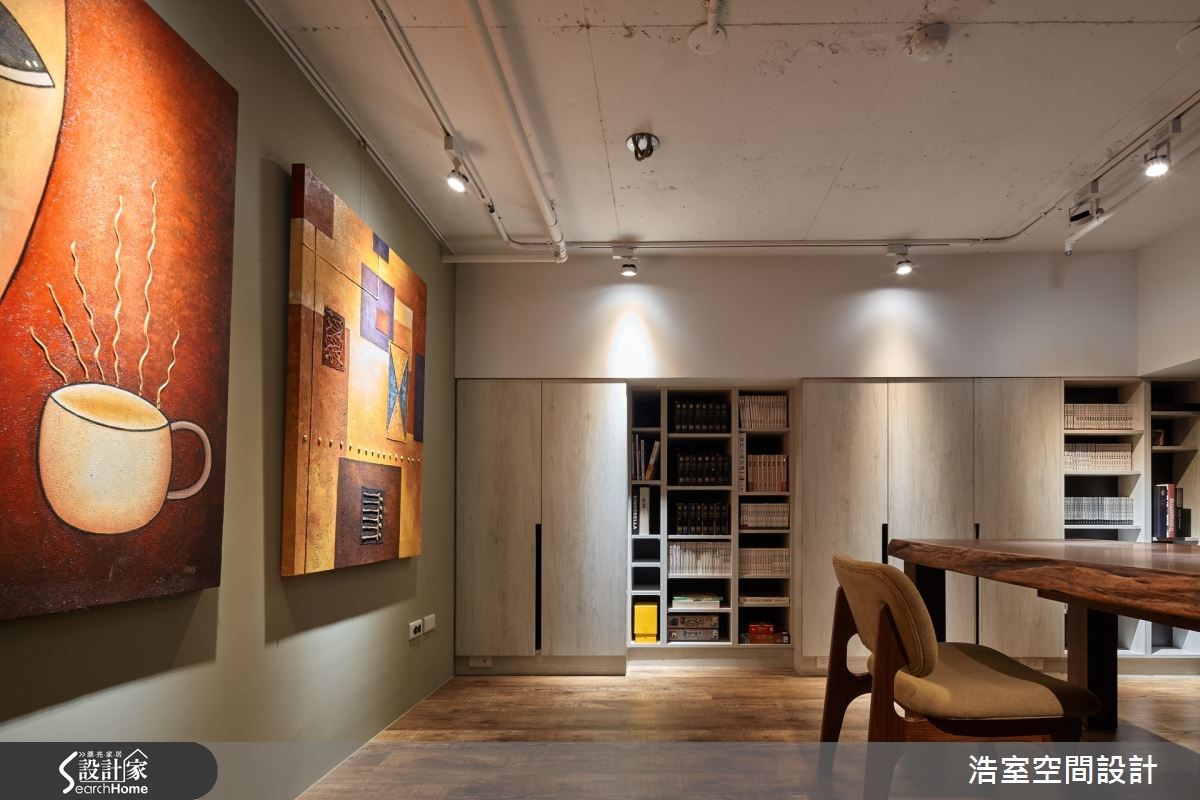 40坪老屋(16~30年)＿工業風書房案例圖片＿浩室設計＿浩室_19之12