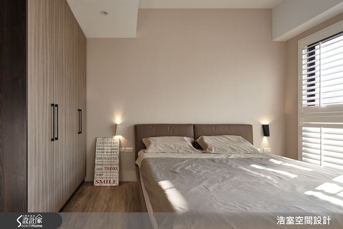 40坪新成屋(5年以下)＿北歐風臥室案例圖片＿浩室設計＿浩室_遇見光影之10