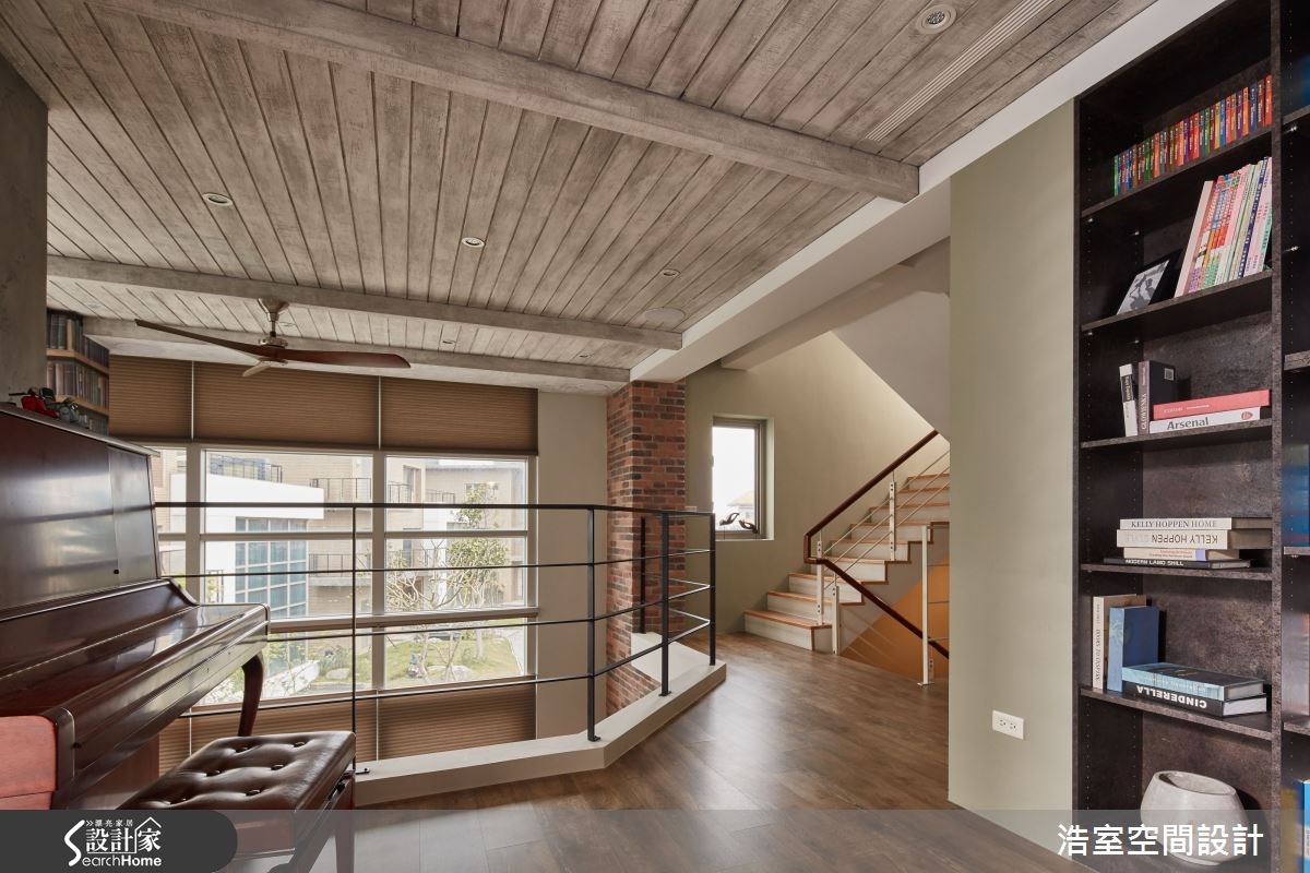 160坪新成屋(5年以下)＿混搭風書房案例圖片＿浩室設計＿浩室_衝突二元論之10